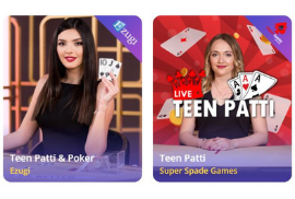 Ezugi & Super Spade Teen Patti available