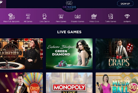 Popular Games at Genesis Casino