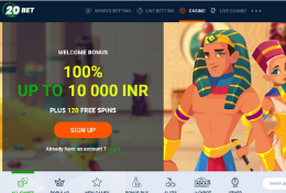 20BET Casino Page